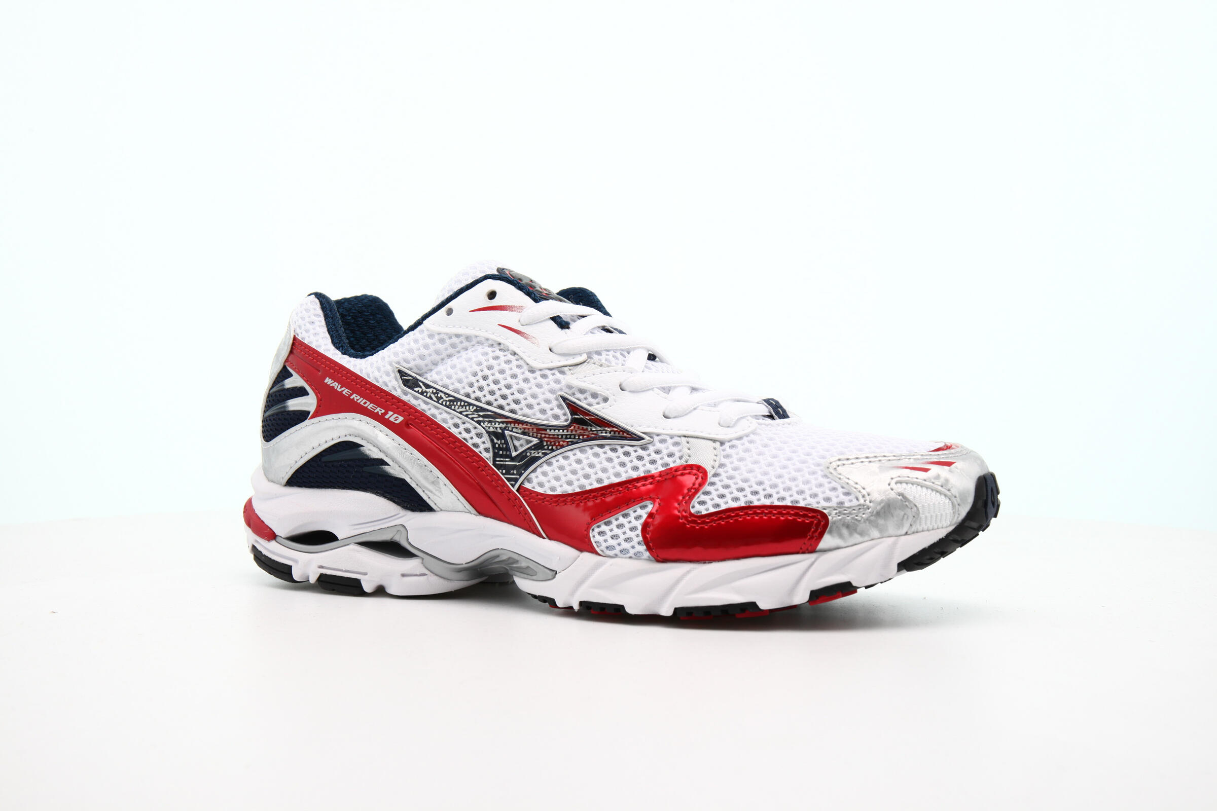 Mizuno サッカーシューズ スパイク ホワイト/レッド mizuno-wave-rider-10-og-white-